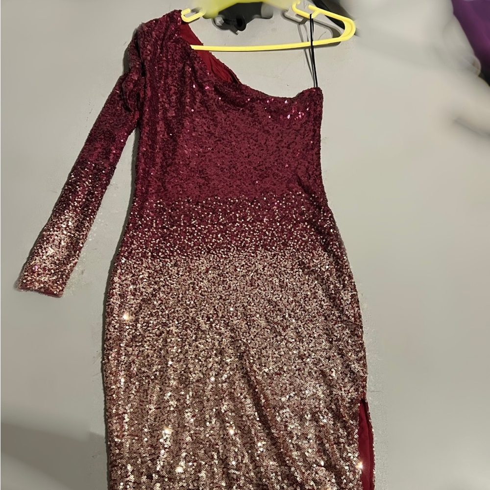 Fashion nova glitter ombré dress